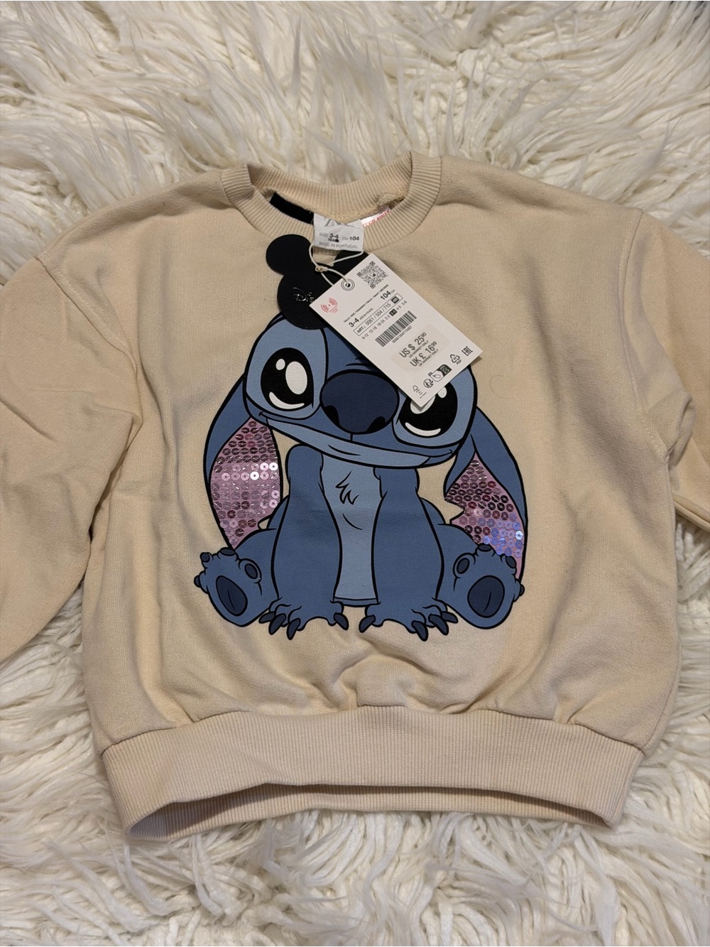 Zara Disney Collection Stitch Sweatshirt